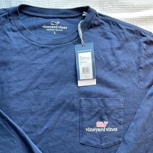 Navy blue long sleeve Vineyard Vines tee